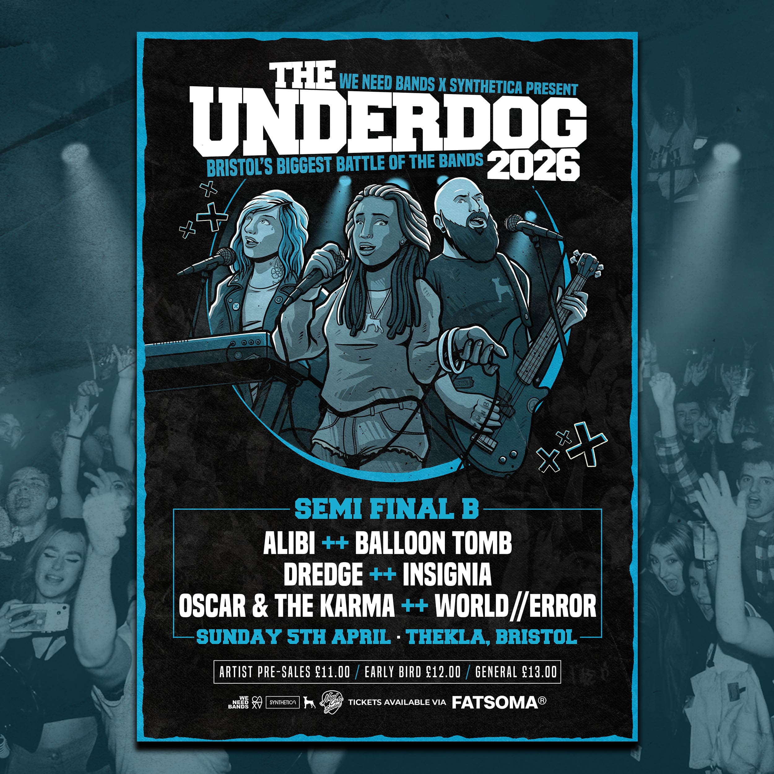 Thekla gig poster